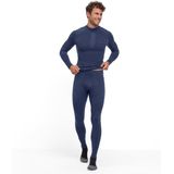 FALKE Warm Long Tights warmend anti zweet functioneel ondergoed sportbroek heren blauw
