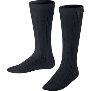 FALKE - Ajour Elegant - Kniekousen - Blauw - Huidvriendelijk Katoen