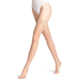 FALKE - Shelina 12 - Stay Up Kousen - Beige - Transparant