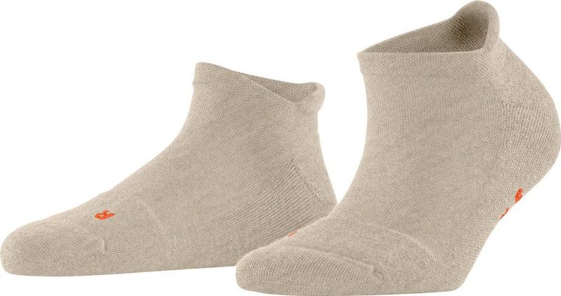 FALKE Keep Warm anatomische pluche zool merinowol sneakersokken dames beige