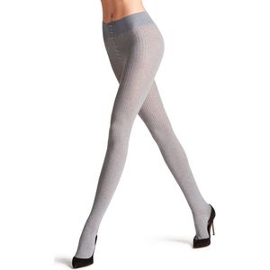 FALKE - Family Rib W Ti - Panty - Grijs Light Grey Melange - 1 paar