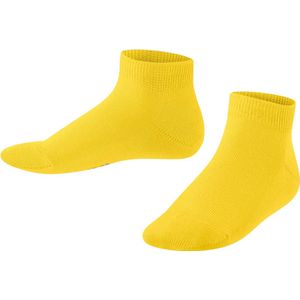 FALKE Uniseks-kind Korte sokken Family K Sn katoen kort eenkleurig 1 paar, Geel Bright Yellow 1385, 19-22