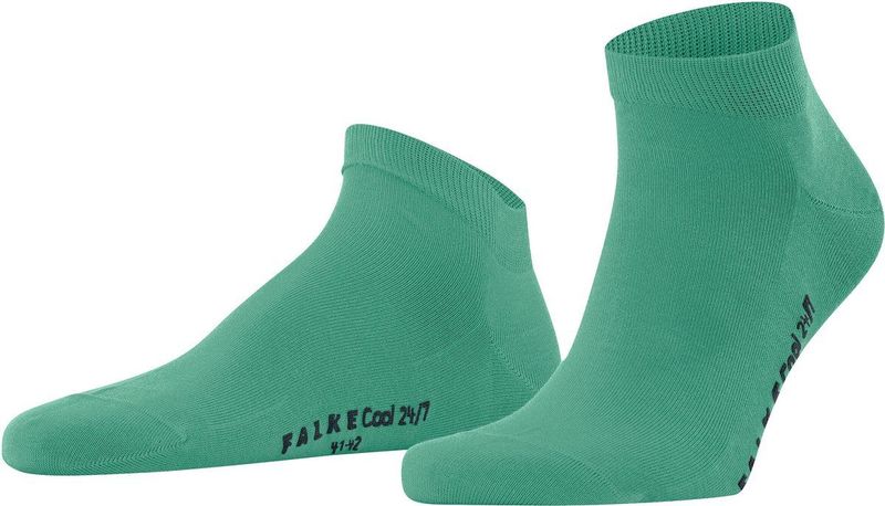 FALKE Cool 24/7 - SportSokken - Turquoise - Katoen - Ecologisch