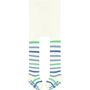 FALKE Uniseks-baby Panty Multi Stripe B Ti katoen Noppen op de zool 1 paar, Wit Off-White 2041, 74-80