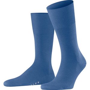 FALKE Heren Sokken Airport - Blauw - Merinowol Katoen - 1 Paar