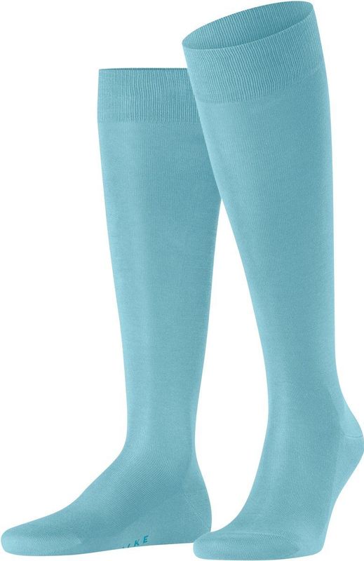 FALKE - Tiago - Kniekousen - Aqua Blauw - WE CARE - COTTON