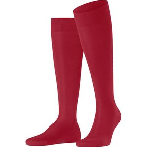 FALKE Tiago M Kh katoen Schotland garen duurzaam effen lange sokken heren (1 stuk), Peony rood 8059