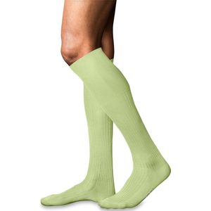FALKE No. 10 Kniekousen - Groen - Katoen - Hoogwaardige Glans