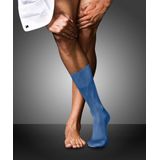 FALKE No. 9 Pure Fil d'Ecosse herensokken, middenblauw (deep water)