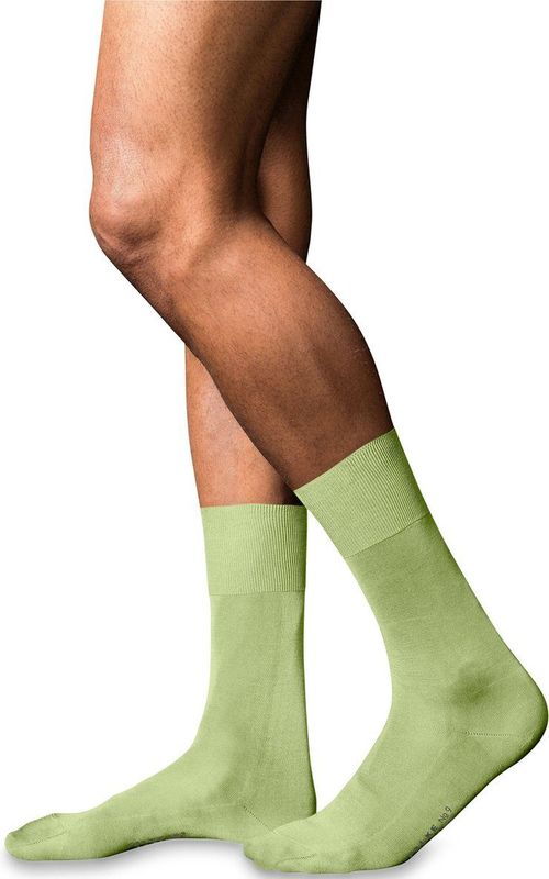 FALKE No. 10 Kniekousen - Groen - Katoen - Hoogwaardige Glans