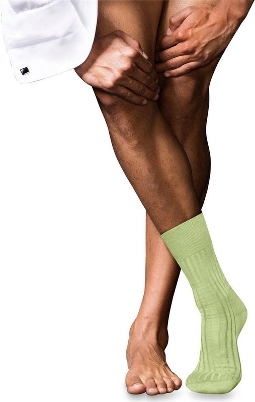 FALKE - No. 13 - Huissokken - Groen - Hoogwaardig Piuma Katoen, Maat 45-46