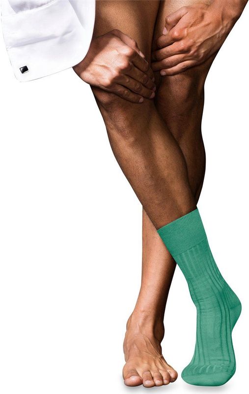 FALKE - No. 13 Finest Piuma Cotton - Sokken - Groen - Hoogwaardig Katoen