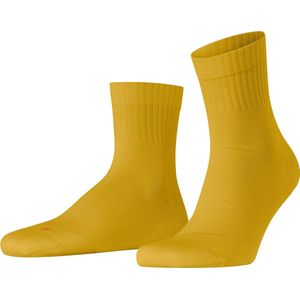 FALKE Run U Sso Unisex Katoenen Sokken (1 stuk), Geel Mimosa 1265 Rib, 42-43