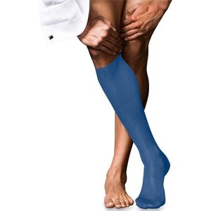 FALKE - Kniekousen - Zwart - Wol en Zijde - Effen