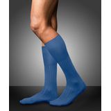 FALKE - Heren Kniekousen No. 13 - Blauw Deep Water - Katoen - 1 Paar