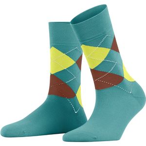 FALKE - Sensitive Argyle - Katoen Sokken - Blauw