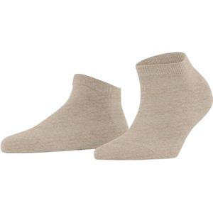FALKE Family W SN Paire de chaussettes de sport en coton durable pour femme Courtes Couleur unie Beige (Linen Melange 4541) Écologique 39-42, Beige (Linen Melange 4541) - Respectueux de
