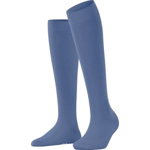 FALKE - Cotton Touch W - Dunne Effen Damessokken - Smoky Blue - 1 stuk