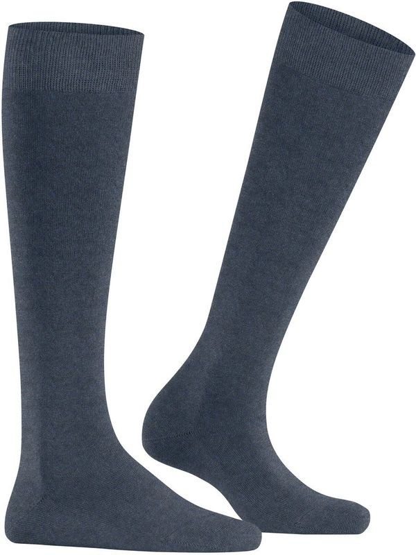 FALKE Family Kniekousen - Blauw - Katoen