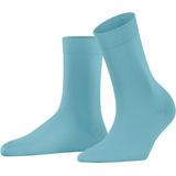 FALKE - Cotton Touch - Dames Sokken - Turkoois - 1 Paar - Maat 39-42