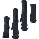 FALKE Cotton Touch Sokken - Grijs - Katoen - 3-Pack