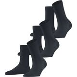 FALKE Cotton Touch Sokken - Grijs - Katoen - 3-Pack