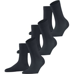 FALKE Cotton Touch Sokken - Grijs - Katoen - 3-Pack