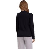 FALKE Basic New Merino V-Neck elegante klassieker wol trui dames zwart - maat XS