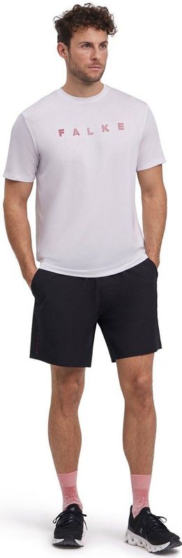 FALKE - Training Logo - Functioneel Shirt - Wit - Korte Mouwen