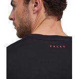 FALKE - Heren T-shirt - Zwart - Katoen