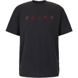 FALKE - Heren T-shirt - Zwart - Katoen