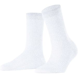 FALKE Dames Sokken - Shiny W So - Eenkleurig - Wit White 2000 - 1 Paar