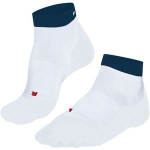 FALKE - RU4 Endurance Short - Hardloopsokken - Wit - Katoen, Functioneel Materiaal, Anti-Blaar, 1 Paar, 46-48