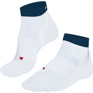 FALKE - RU4 Endurance Short - Hardloopsokken - Wit - Katoen, Functioneel Materiaal, Anti-Blaar, 1 Paar, Maat 46-48