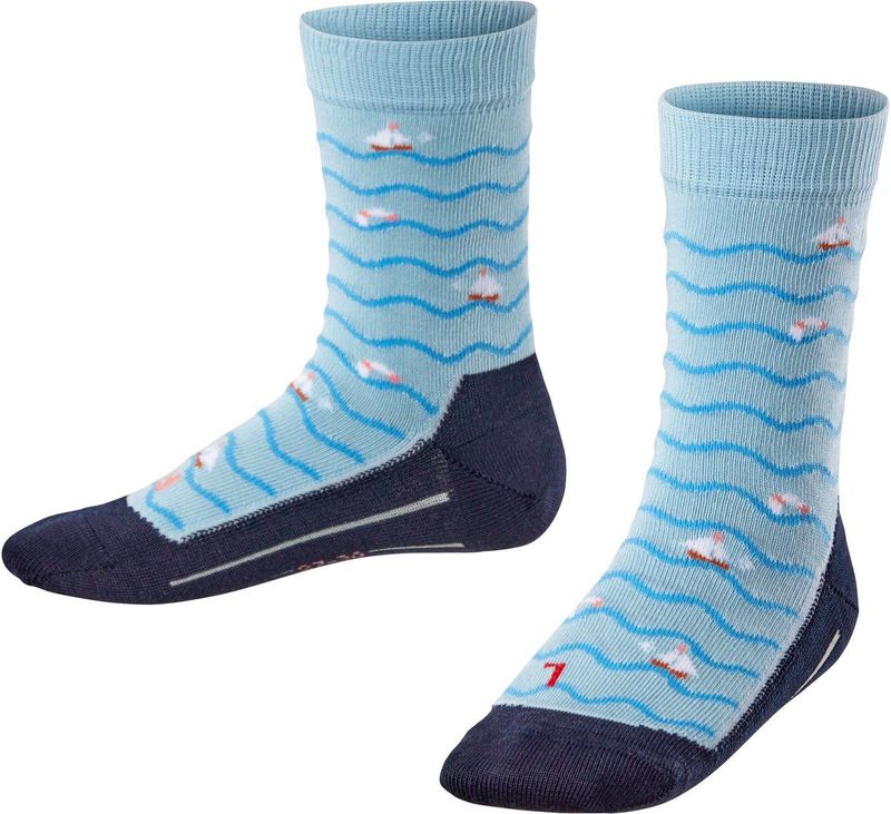 FALKE - Active Sailing Boats - Sokken - Blauw - Ademend Katoen