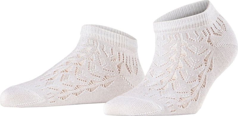 FALKE - Shiny W - Korte Sokken - Wit - 1 Paar - Lyocell