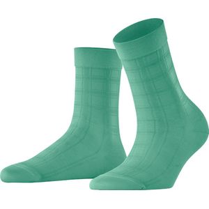 FALKE Dames Sokken Madras W So katoen gedessineerd 1 paar, Turkoois Ocean Green 7506 Madras, 35-38