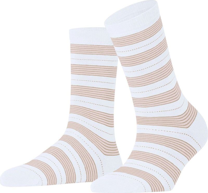 FALKE - Stripe Uniform - Sokken - Wit - Maat 35-38