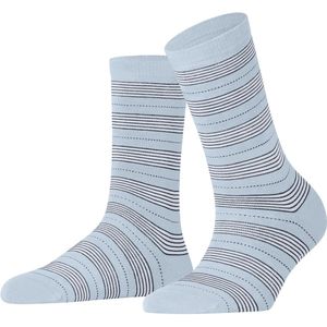 FALKE - Stripe Uniform - Sokken - Blauw - Katoen, Maat 39-42