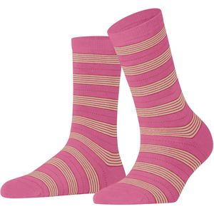 FALKE Stripe Uniform Sokken - Pink - Katoen
