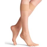 FALKE Shelina Toeless eenkleurig materiaal 12 DEN kniekousen dames huidskleur - maat 35-38
