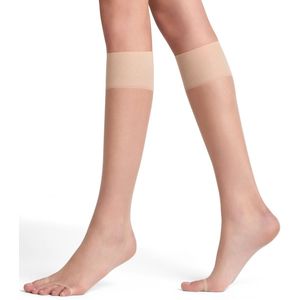 FALKE - Kniekousen - Zwart - 12 Den - Sensitive Top-boorden