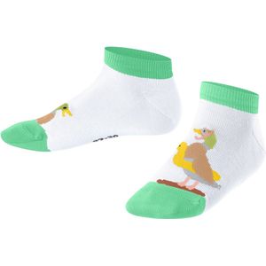 FALKE - Funny Duck Friends - Katoen Sneakersokken - Wit - Kinderen