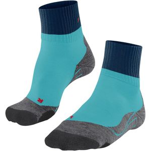 FALKE - TK2 Explore Short - Wandelsokken - Blauw Turquoise - Wol, Anti-blaar, 1 Paar, Maat 39-41