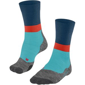 FALKE Wandelsokken TK2 Explore - Blauw Turquoise - Wol - 1 Paar