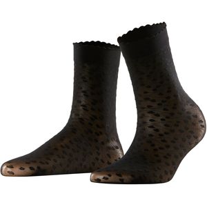 FALKE - Microbloom - Sokken - Zwart - 20 DEN, Maat 39-42