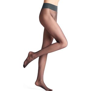 FALKE Dames Panty Plumetis 20 DEN W Ti transparent gedessineerd 1 paar, Grijs Graphite 3146, XL