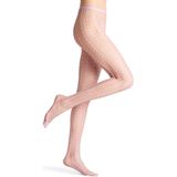 FALKE - Paradise Net W Ti - Transparante Panty - Roze - Naadloze Technologie