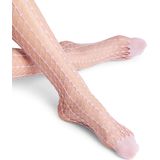 FALKE - Paradise Net W Ti - Transparante Panty - Roze - Naadloze Technologie