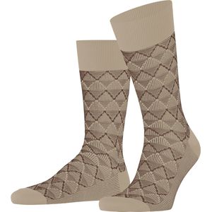 FALKE Colonial Style M So Baumwolle Gemustert 1 paar herensokken (1 stuk), Beige zand 4320